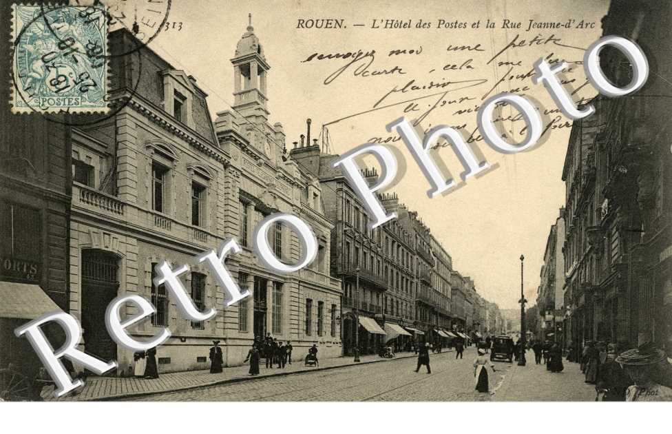 l'Hotel des Postes et la rue jeanne d'arc