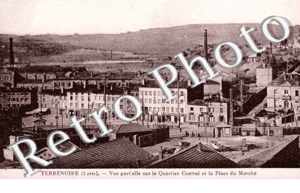 Terrenoire, Quartier Central et la Place du Marche