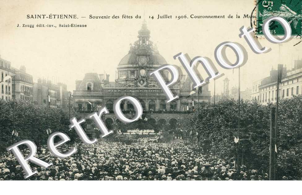 Souvenir des Fête du 14 juillet 1906 - Couronnement de la Muse
