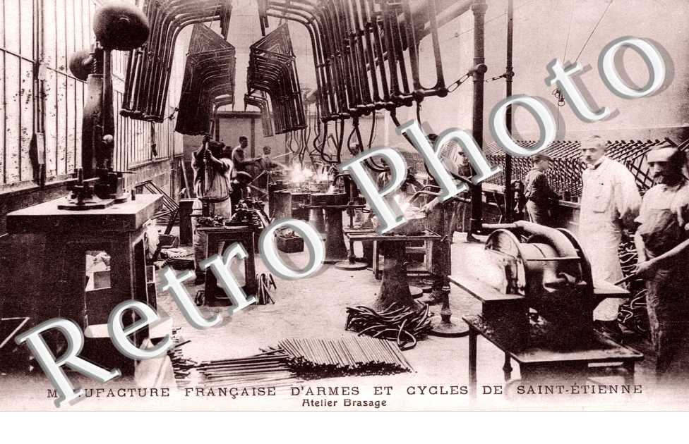 manufacture francaise d&#039;armes et cycles de st etienne, atelier brasage