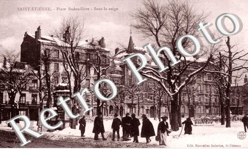 Place Badouillere sous la neige