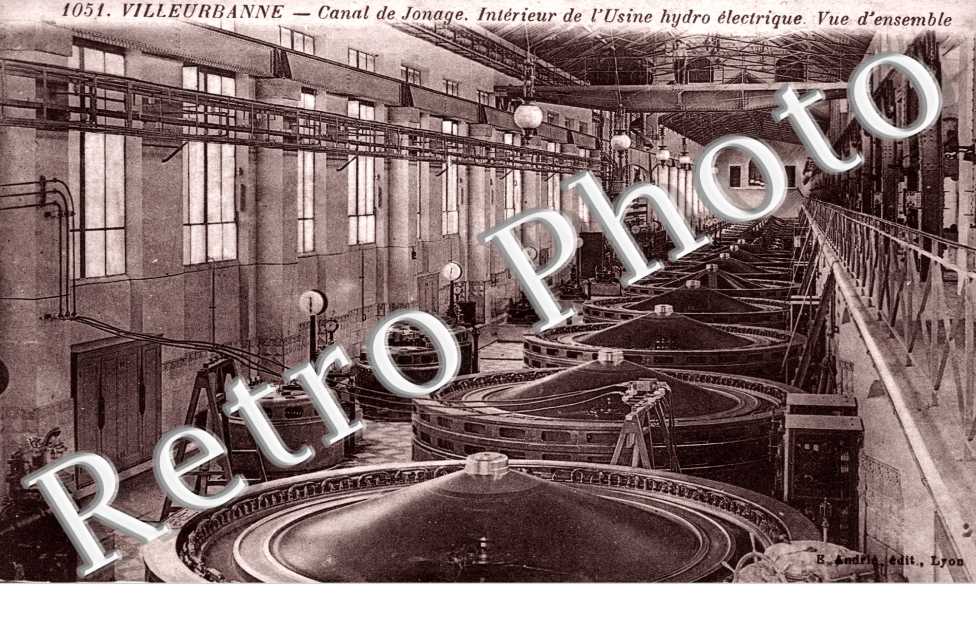 le Canal de JOnage, Interieur de l'Usine hydro-electrique, Vue d'Ensemble
