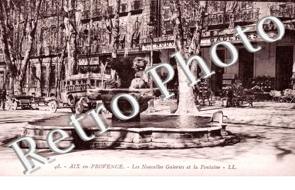 Les Nouvelles Galeries et la Fontaine (Cours Mirabeau)