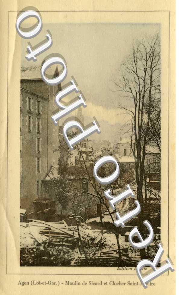 Moulin de Sicard et Clocher Saint Hilaire