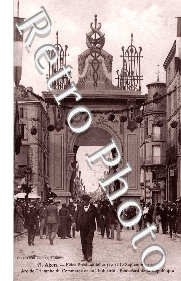 Fetes Presidentielles 1906. Boulevard de la République.