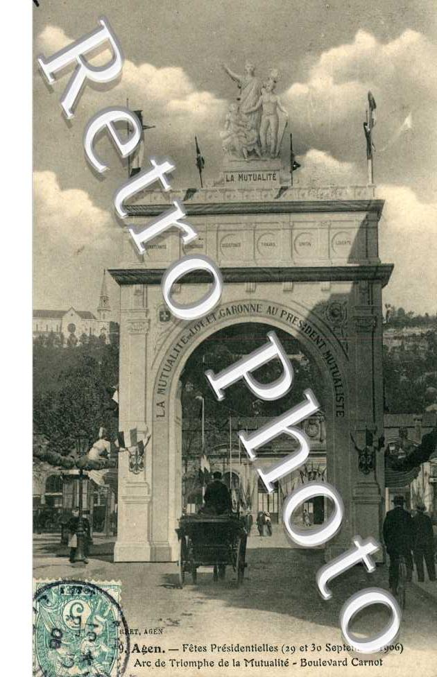 Fetes Presidentielles 1906. Boulevard Carnot