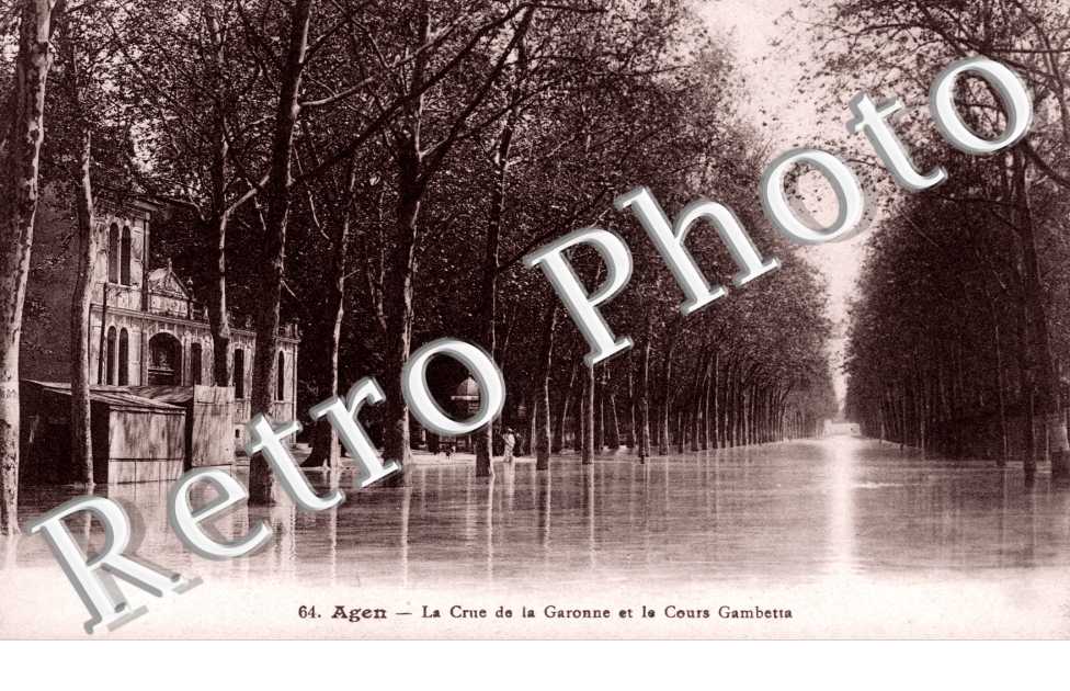 la Crue de la Garonne et le Cours Gambetta