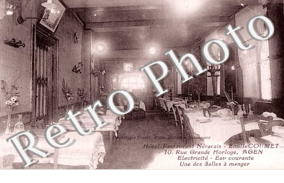 Hotel-Restaurant Neracais, Emile Coumet - 10 rue Grande Horloge