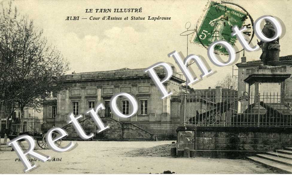Cour d'assises et statue Laperouse