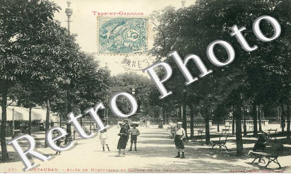 allee de Mortarieu et square de la prefecture