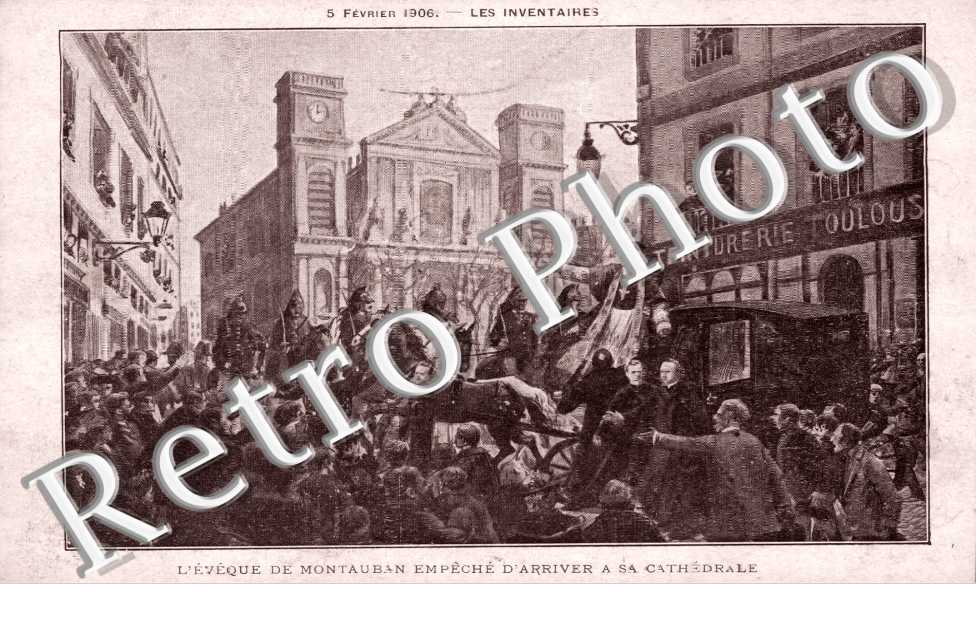 l'Eveque de Montauban empeche d'arriver a la cathedrale
