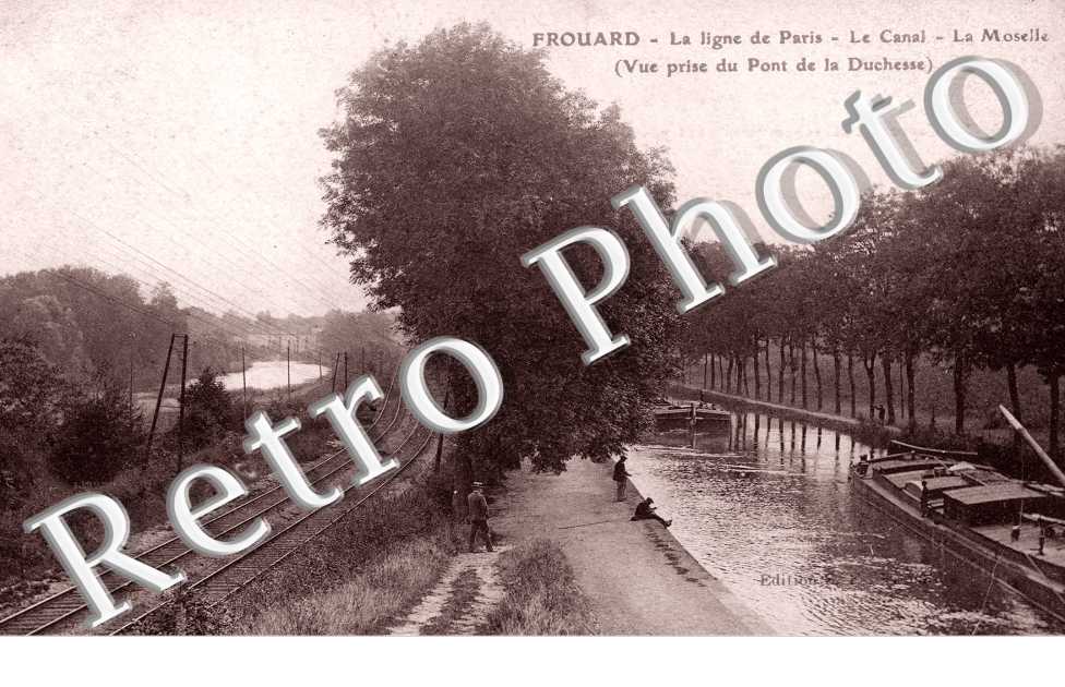 la Ligne de Paris, le Canal, la Moselle, Vue prise du Pont de la Duchesse