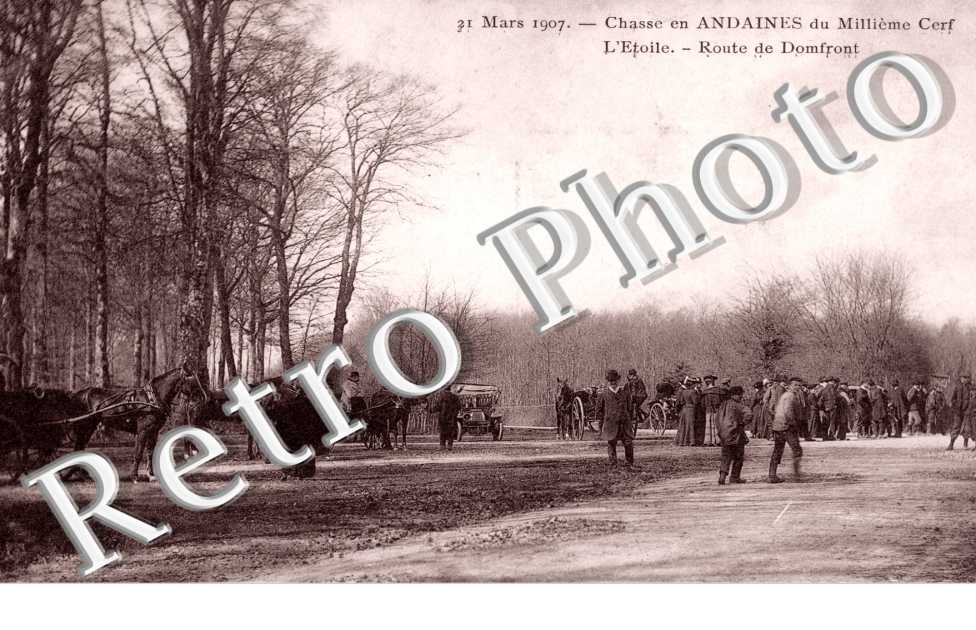 Chasse en Andaines du Militieme Cerf, l&#039;Etoile, Route de Domfront