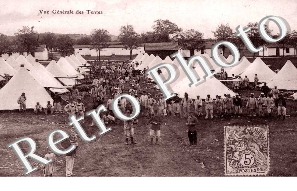 Camp de la Valbonne ecole de tir Vue Generale des Tentes