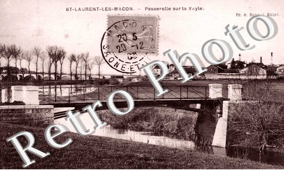 Passerelle sur la Veyle
