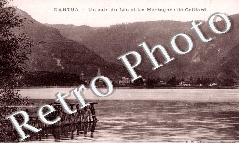 Un Coin du Lac et les Montagnes de Colliard