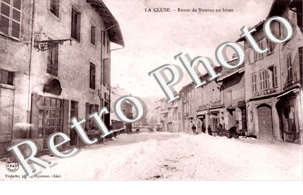 LA CLUSE. Route de Nantua en hiver