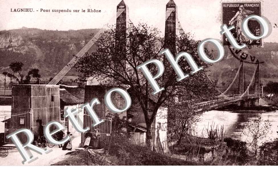 pont suspendu sur le Rhone