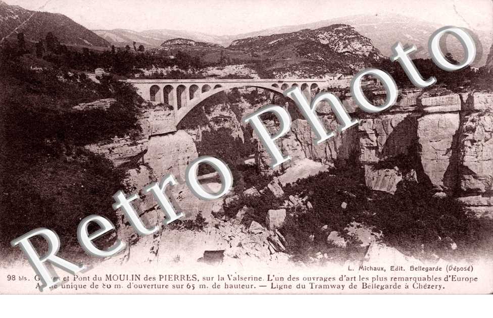 Gorges et pont du Moulin des Pierres