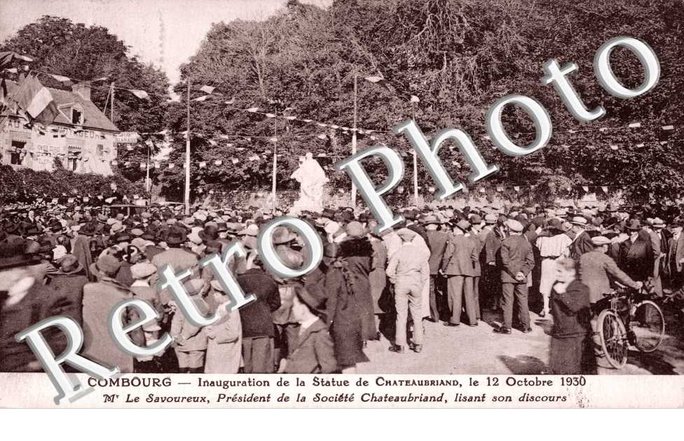 Inauguration de la Statue de Chateaubriand, le 12 octobre 1930