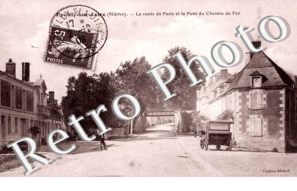 Route de Paris et pont du chemin de fer