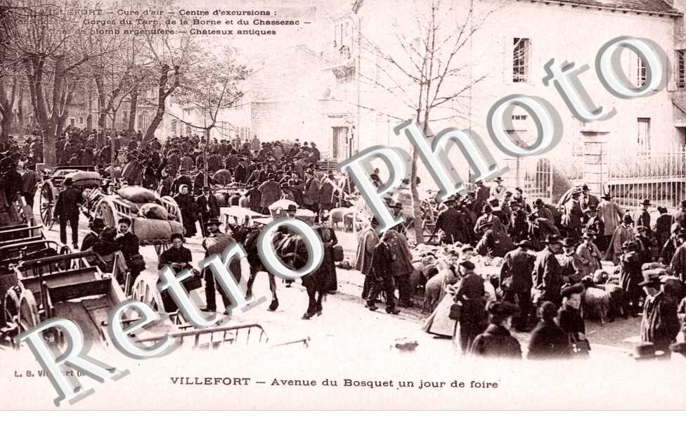 Avenue du Bosquet un jour de Foire