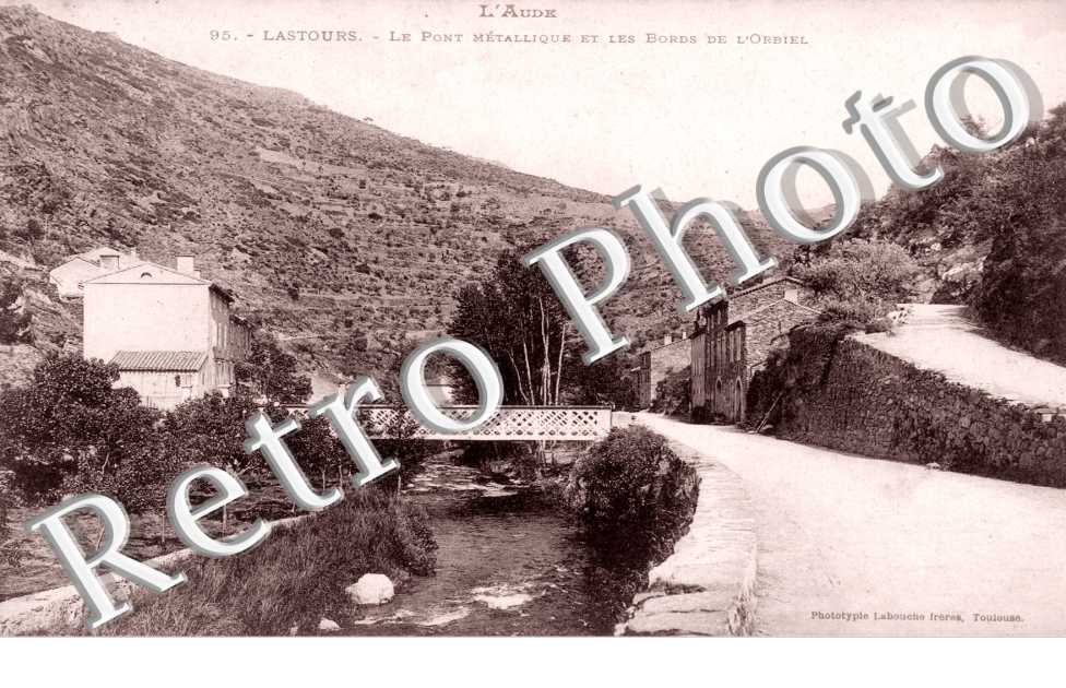 le pont metallique et les bords de l&#039;Orbiel