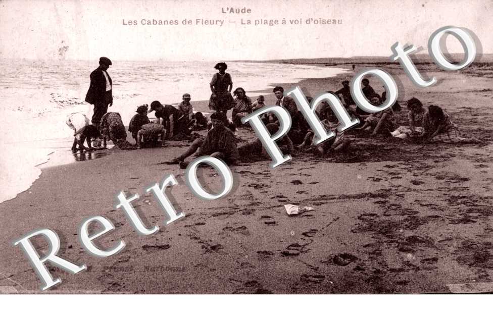 la PLage a Vol d&#039;Oiseau, les Cabanes de Fleury