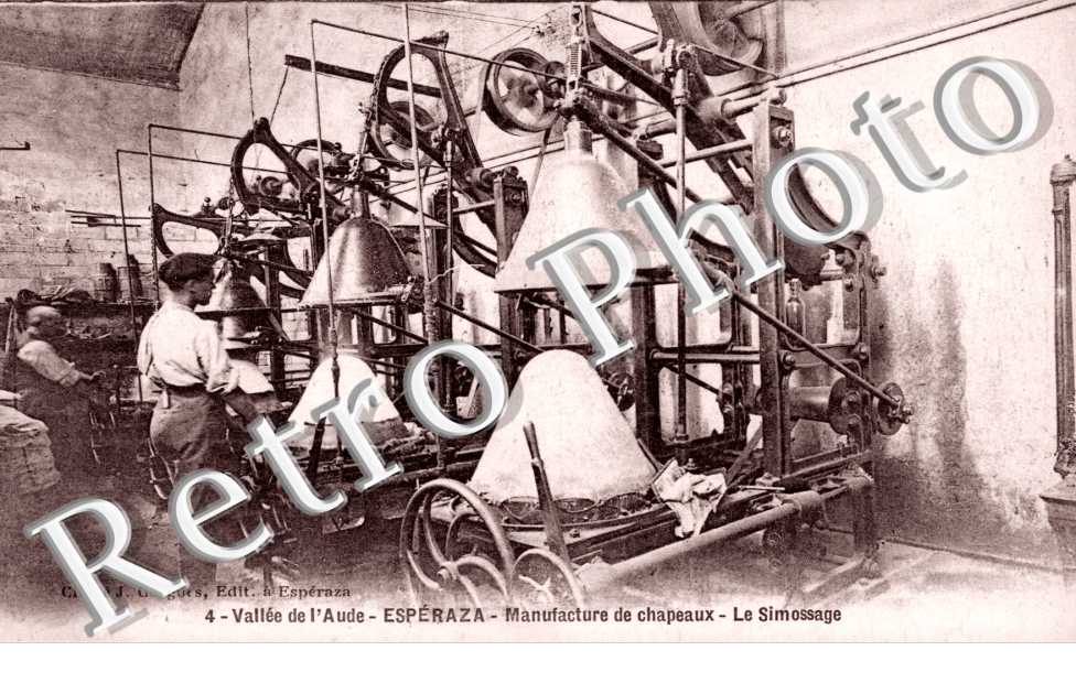 Manufacture de Chapeaux, le Simossage