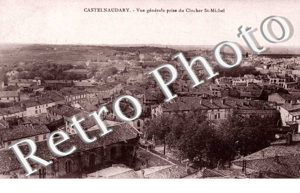 vue generale prise du clocher saint Michel
