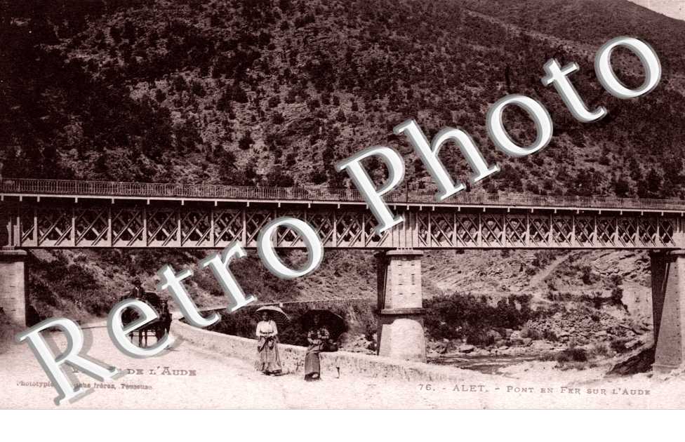 Pont en fer sur l'Aude