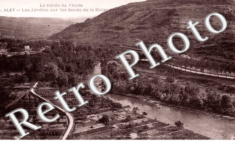 les jardins sur les bords de la riviere