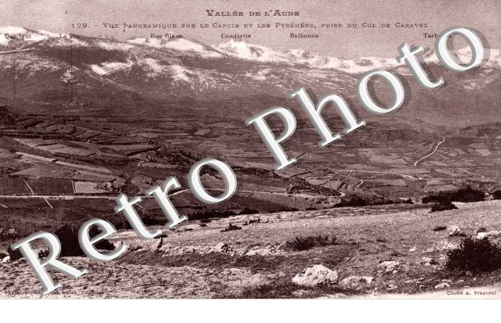Vallee de l&#039;Aude Vue panoramique sur le Capcir prise du Col de Caravel