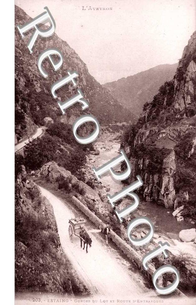 Gorges du Lot et route d&#039;Entraygues