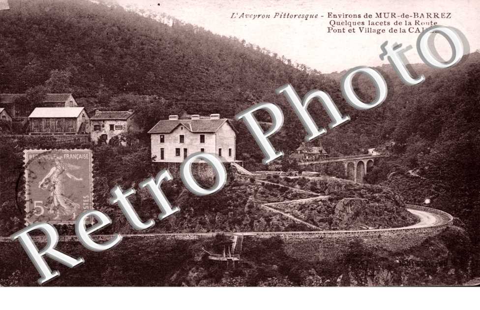 Pont et village de la Cadene