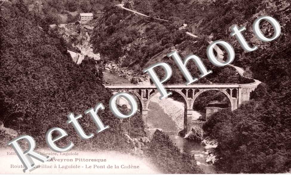 Route d&#039;Aurillac a Laguiole - pont de la Cadene