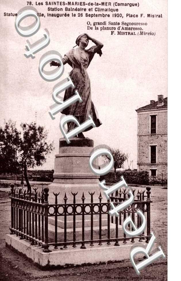 Station balneaire et climatique - statue de Mireille 26 sept 1920