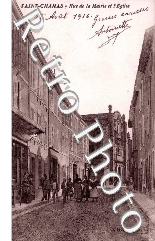 rue de la mairie et l&#039;eglise