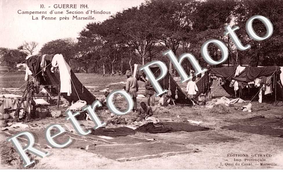 Campement d&#039;une section d&#039;Hindous