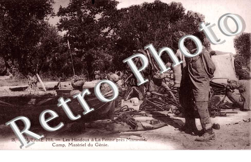 Les Hindous, Camp, Materiel du Genie