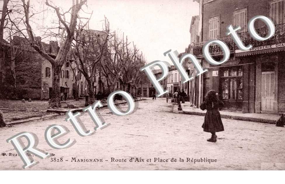 Route d&#039;Aix et place de la Republique