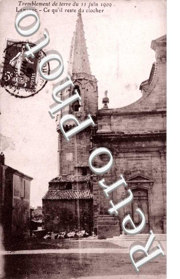 tremblement de terre 1909 - ce qu&#039;il reste du clocher