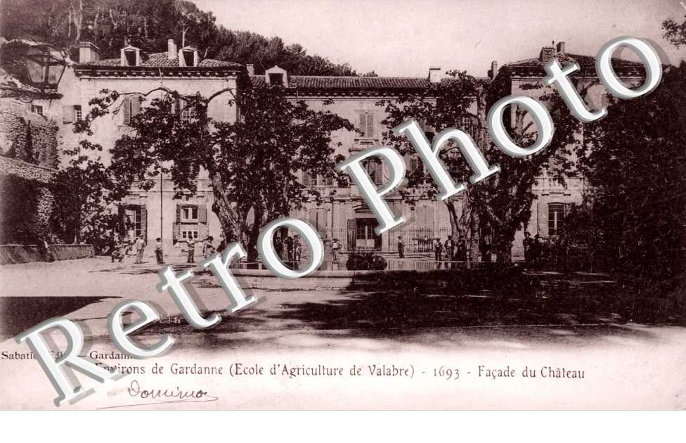 environs de Gardanne - ecole d&#039;agriculture de valabre - facade du chateau