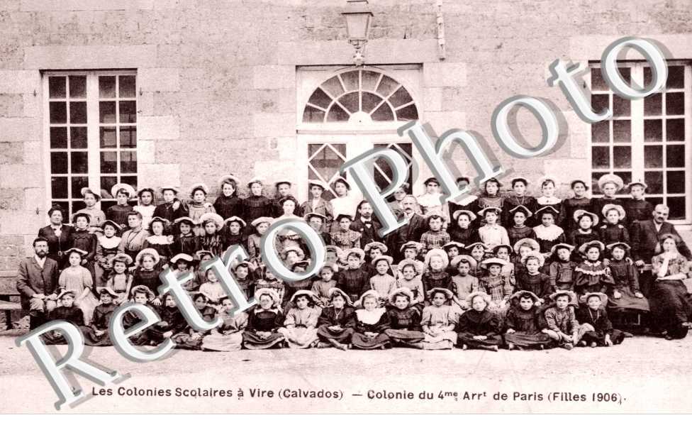 les Colonies Scolaires a Vire, Colonie du 4eme Arrondissement de Paris, Filles 1906