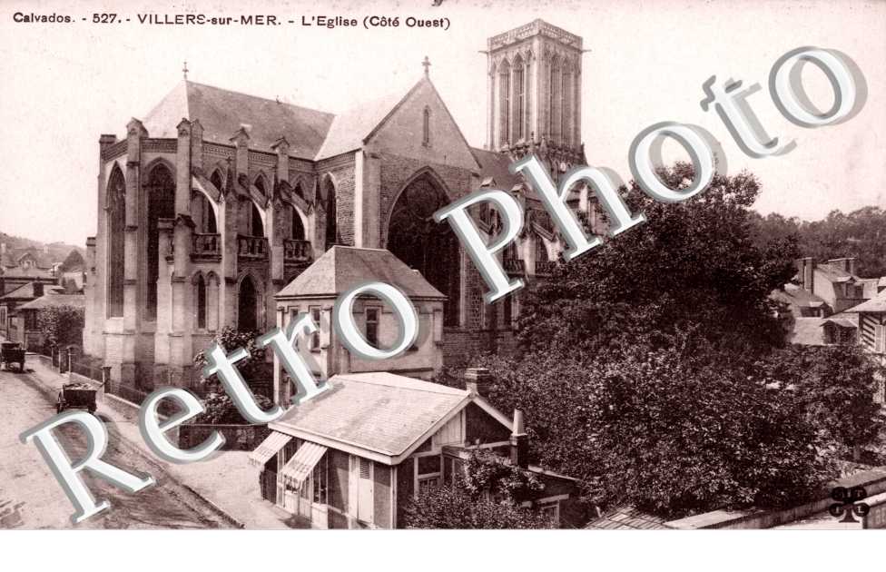 Villers-sur-Mer, l&#039;Eglise (cote ouest)