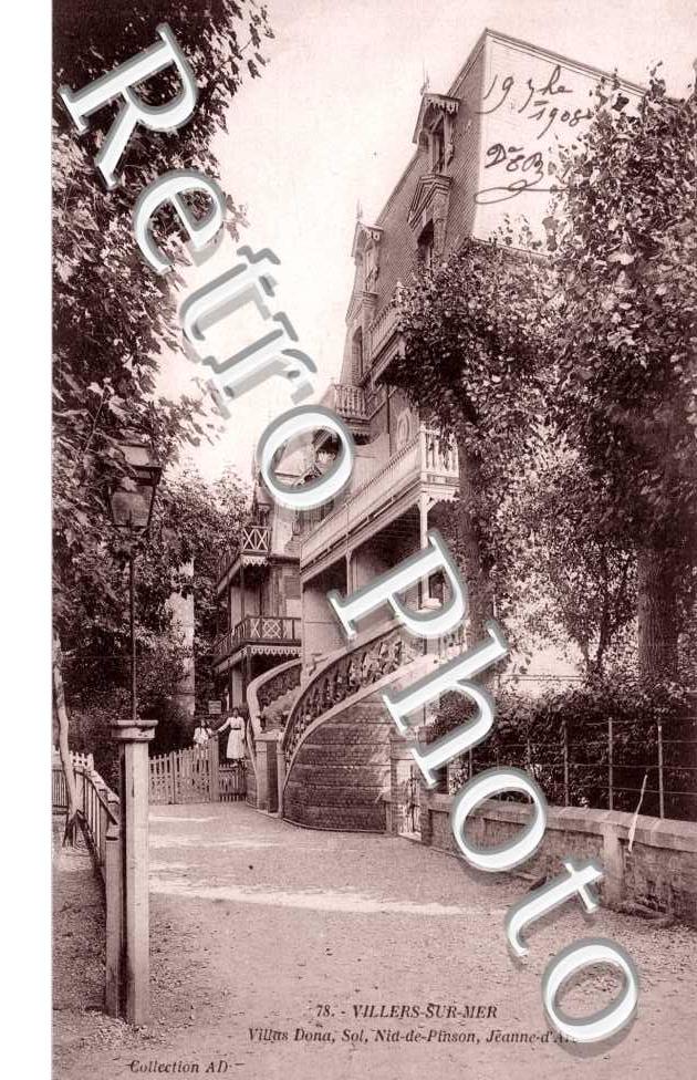 Villers-sur-Mer, Villas Dona, Sol, Nid-de-Pinson, Jeanne d&#039;Arc