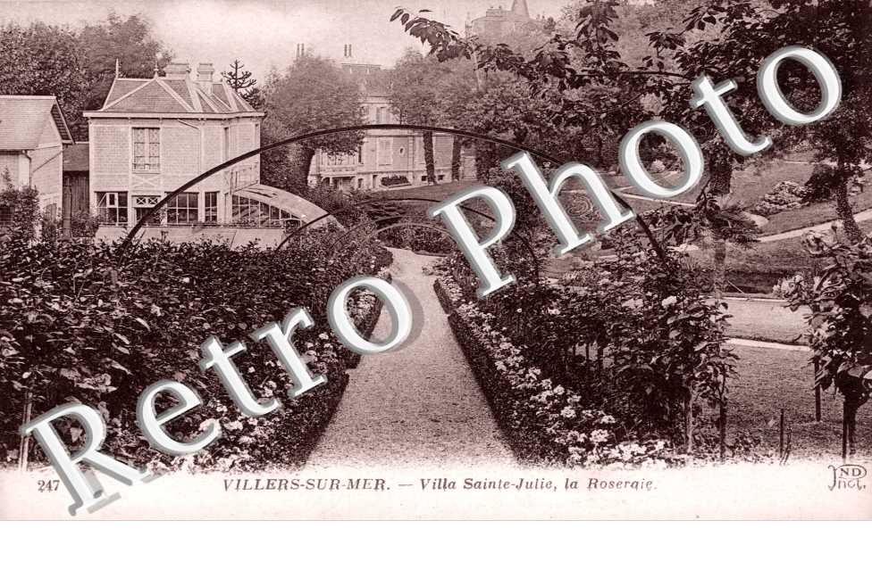 Villers-sur-Mer, la Villa Sainte-Julie, la Roseraie