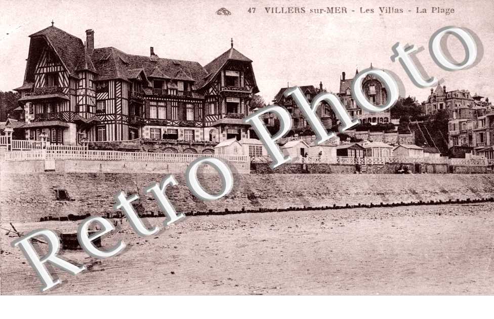 Villers-sur-Mer, les Villas, la Plage