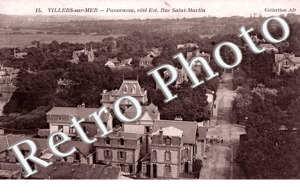 Villers-sur-Mer, Panorama, cote est, Rue Saint-Martin