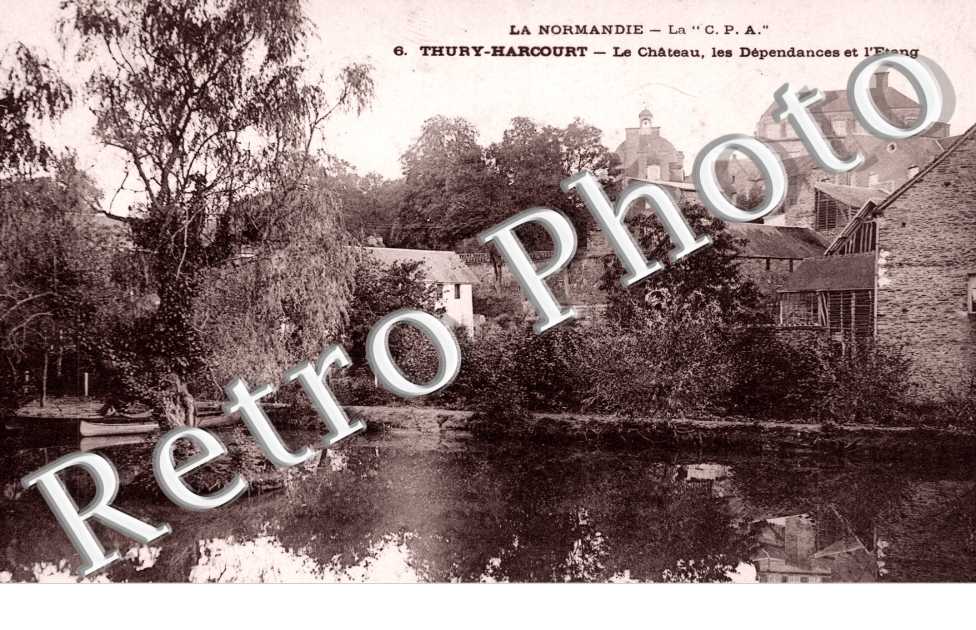le Chateau, les dependances et l&#039;Etang